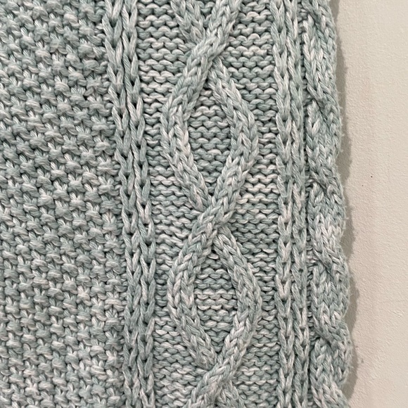 Gap Cotton Knit Sweater Heather Mint Green size M - Picture 7 of 8